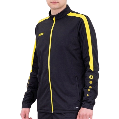 JAKO 9323 Polyestervest Power - Zwart/Citroen - XXL