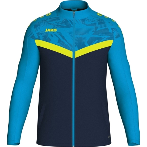 JAKO 9324K Polyestervest Iconic Kids - Marine Jako-Blauw/Fluogeel - 128