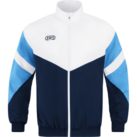 JAKO 9811 Vest Retro - Marine/Wit/Hemelsblauw - XL