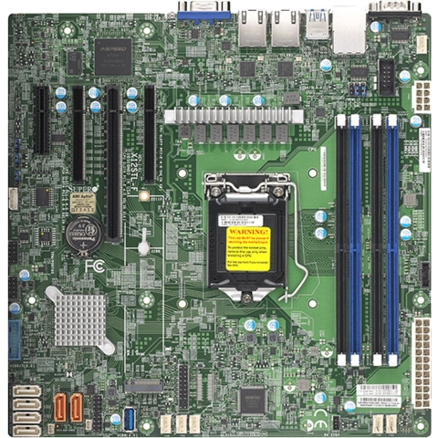 Supermicro MBD-X12STL-F-O Moederbord Socket Intel 1200 Vormfactor Micro-ATX Moederbord chipset Intel® C252