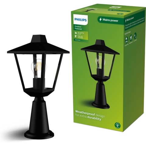 Philips Lighting 929004141501 Kinno Staande buitenlamp E27 Zwart