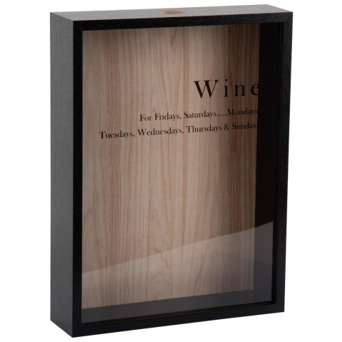 Present Time Wanddecoratie Momentum Box - Zwart - 8x30x40cm