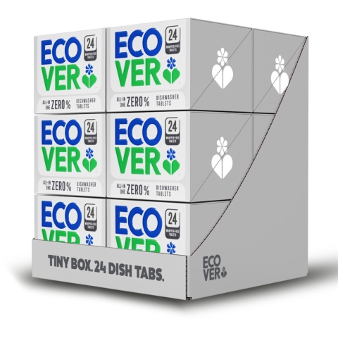 12x Ecover Vaatwastabletten All-in-One Zero% 24 stuks