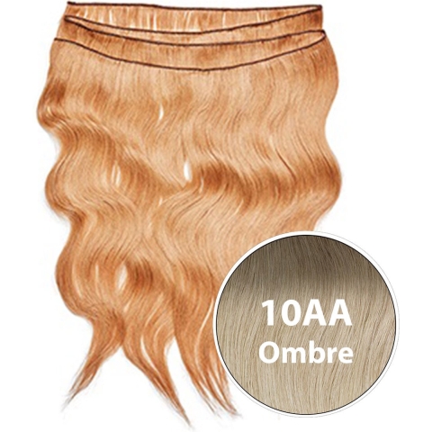 Balmain Backstage Weft 100% Human Hair 55cm 1 pcs 10AA Ombre