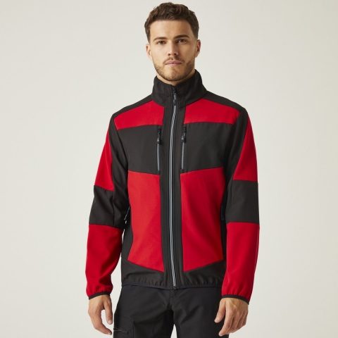 Ragetta RG753 E-volve Unisex 2-Layer Softshell Jacket - Classic Red/Black - S