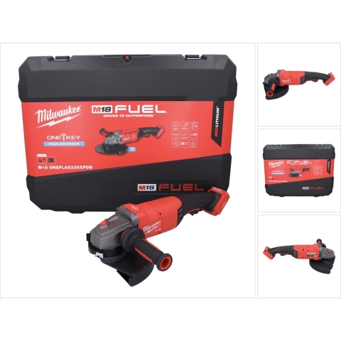 Milwaukee M18 ONEFLAG230XPDB-0C | M18 FUEL ONE-KEY 230 mm geremde haakse slijper met peddelschakelaar - 4933478782 4933478782