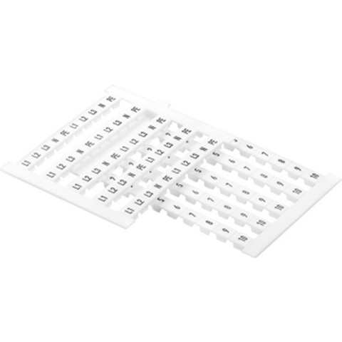 Klemmarkeerder DEK 5 GW X 0522761044 Wit Weidmüller 500 stuk(s)