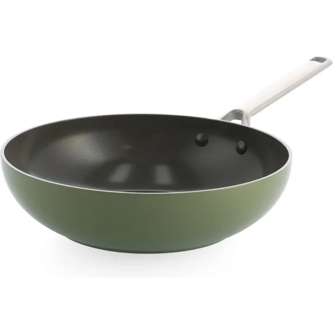 BK Sublime Wokpan Ø 28 cm - Olijfgroen