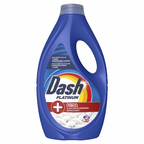 4x Dash Vloeibaar Wasmiddel Platinum 30 Wasbeurten 1350 ml