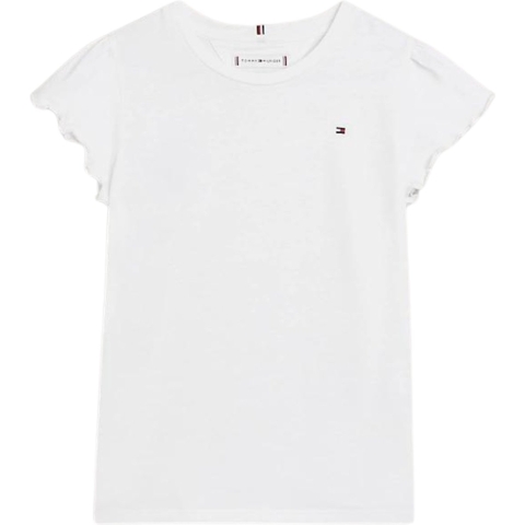 Tommy Hilfiger T-Shirt - Essential - Wit - Tommy Hilfiger - 14 jaar (164) - T-Shirt