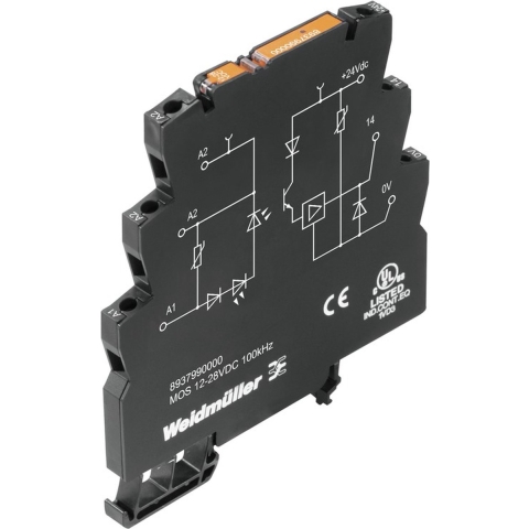Weidmüller Halfgeleiderrelais 8937990000 0.05 A Schakelspanning (max.): 28.8 V/DC 1 stuk(s)