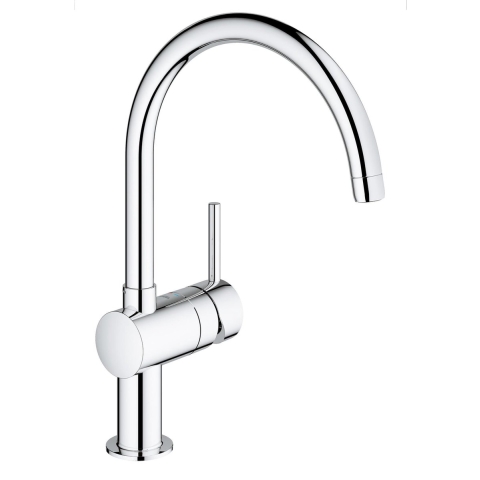 GROHE Minta Keukenkraan - draaibare hoge C-uitloop - 1 straalstand - chroom