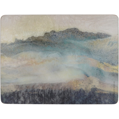 Creative Tops Placemats Lustre Mineral 30 X 23 Cm Kurk Grijs 6 Stuks