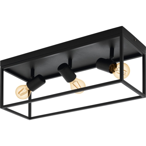 EGLO Silentina Plafondlamp - E27 - 54 cm - Zwart