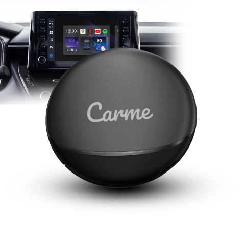 CarMe CarPlay AI Box - Installeer Elke App op je Autoscherm - Youtube&Netflix - Upgrade CarPlay en Android Auto - CarPlay Dongle - Android Auto Dongle - Nieuwste Model 2024 - Zwart