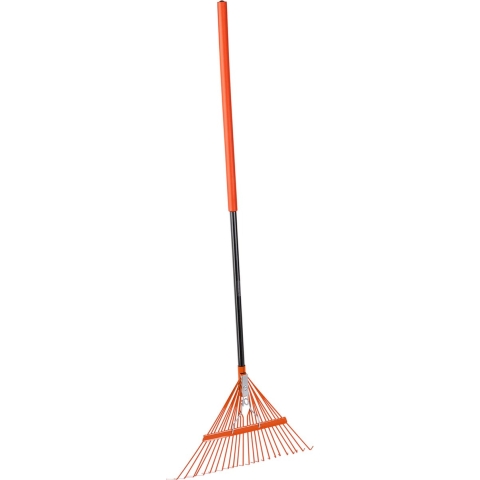 BLACK+DECKER Tuinhark BXGTTO7001 - 164 x 60 x 3 CM - Bladhark met Comfortabele Handgreep - Terugverende Hark - Oranje/Zwart