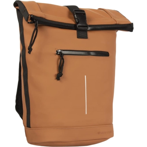 New Rebels Mart New York Cognac 21L Rugtas Rolltop Waterafstotend Laptop 15.6