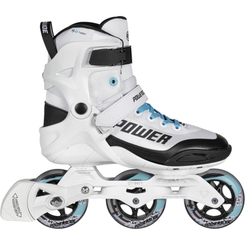 Powerslide Phuzion Radon Freeze 90  Inlineskates - Maat 37 - Vrouwen - wit/zwart/blauw