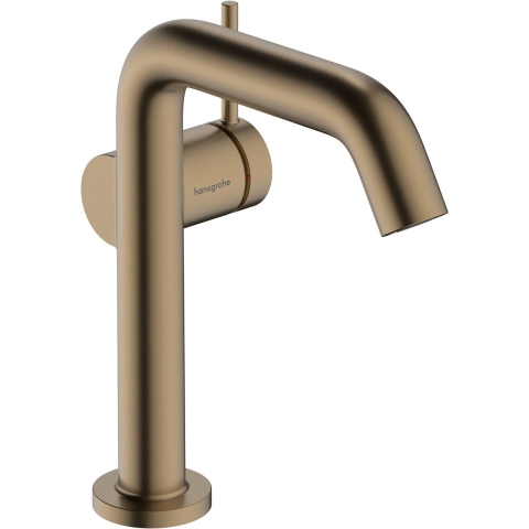 hansgrohe Tecturis Sééngreeps wastafelkraan 150 Fine CoolStart met afvoerplug Brushed Bronze