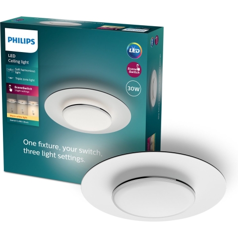 Philips Garnet ceiling lamp - Wit - 27K - 30W