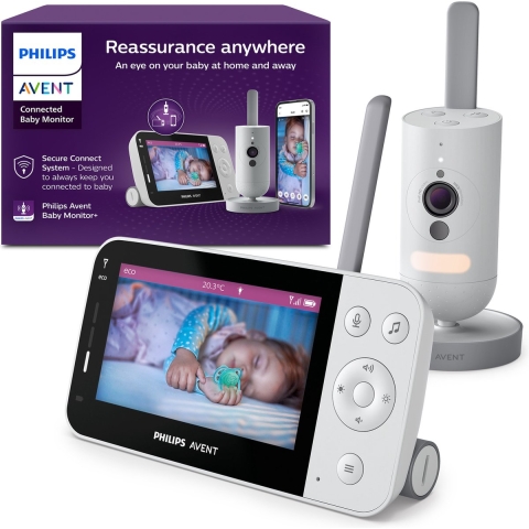 Philips Avent Connected Beeldbabyfoon - Babyfoon met camera en app SCD951/26