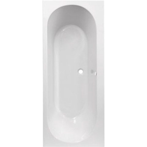 Plieger Wave bad 190x80x50cm acryl met poten wit