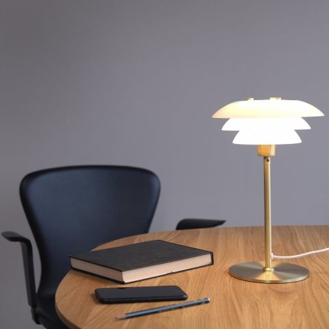Dyberg Larsen Tafellamp Dl20 Led 20 X 30 Cm G9 33w Koper/wit