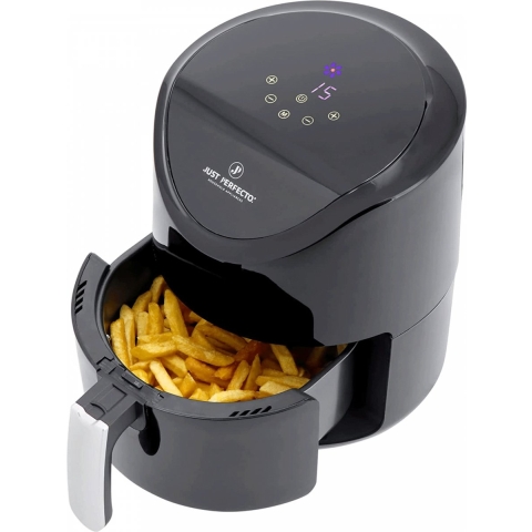Just Perfecto Airfryer XL 3.5L - 1200W - Met Touchscreen&LED Display - Heteluchtfriteuse Met Grilp