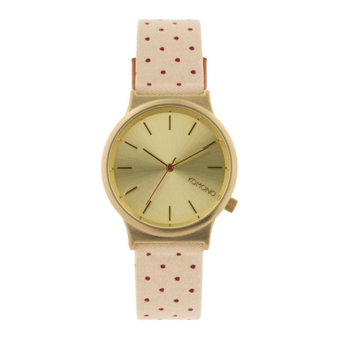 Komono Wizard Print Polkadot Sand horloge KOM-W1837