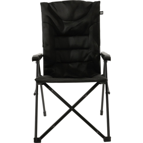 Travellife Barletta Camping Vouwstoel Cross Black - Rugleuning in 3 standen verstelbaar - Water- en uv-bestendig - Draagtas inbegrepen