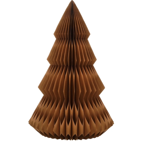 House of Seasons Decoratie Kerstboom - H152 xØ104 cm - Papier - FSC Mix - Bruin