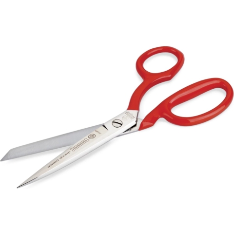 Mundial Professionele Stofschaar 21 cm - RVS - Rood Gelakt met Microvertanding - 270-8SR - 8 Inch
