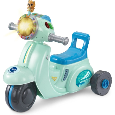 VTech 2 in 1 Loopscooter - Educatief Speelgoed - Ombouwen tot Driewieler - Speelgoed vanaf 1 Jaar - Blauw