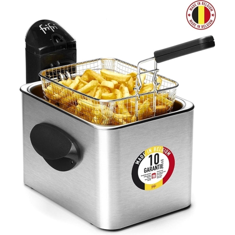 Frifri 4848DuoFil | Frituurpan | 4.5 liter | koude zone | 2800 Watt | Koolstof geur-&vetfilter | 1,5 kg friet | 10 jaar garantie