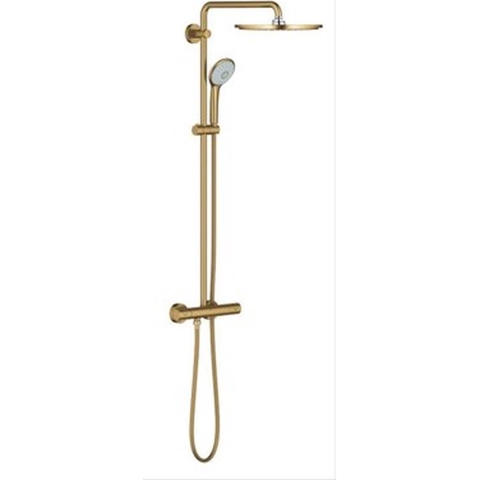 GROHE Euphoria XXL 310 Regendouche -ø 31 cm - Met thermostaatkraan - Cool sunrise geborsteld (mat goud) - 26075GN0