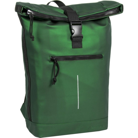 New Rebels Mart New York Metallic Groen 21L Rugtas Rolltop Waterafstotend Laptop 15.6