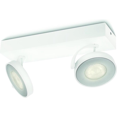 Philips Clockwork - Opbouwspot - 2 Lichtpunten - wit - 2 x 500lm