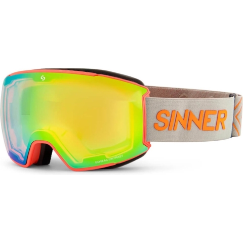 Sinner BOREAS skibril - Oranje Neon - Sintrast Lens