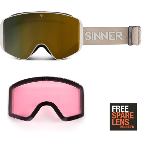 Sinner AURA skibril - Licht Grijs