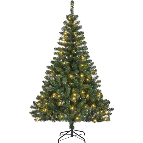 Black Box Trees Bedford Kunstkerstboom met LED Verlichting - H155 xØ85 cm - Groen