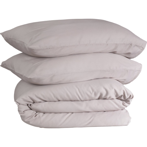 PHLOX Queen Collectie Dekbedovertrek 200x200/220 cm - Katoen-Satijn 300 TC - Inclusief 2 Kussenslopen 60x70 cm - Luxe en Zacht PIMA Katoen - Licht Beige