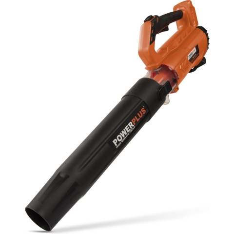 Powerplus Dual Power Draadloze Bladblazer POWDPG7521 - Bladblazer op Batterij van 20 V, Bladzuiger, maximale luchtsnelheid van 145 km/u, Tuingereedschap, zonder Batterij en Oplader
