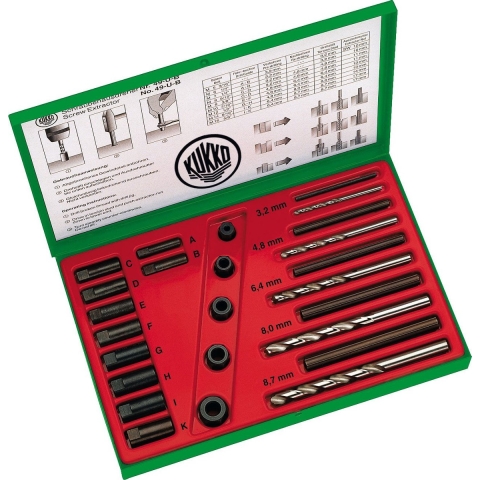 Schroevendraaierset 49-U-B M 5-M 16 25 st. incl. passende HSS boren KUKKO