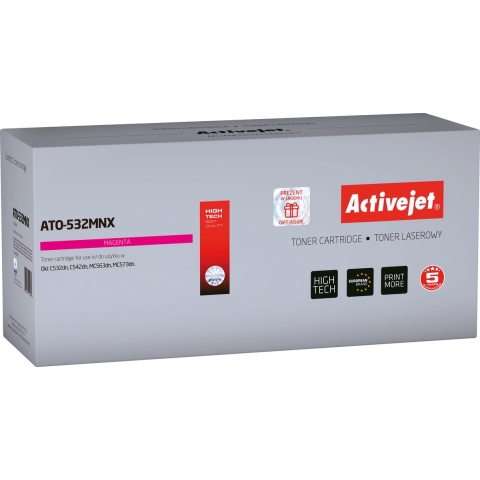 ActiveJet ATO-532YNX Toner voor OKI-printer; Oki 46490605 vervanging; Opperste; 6000 pagina's; geel.