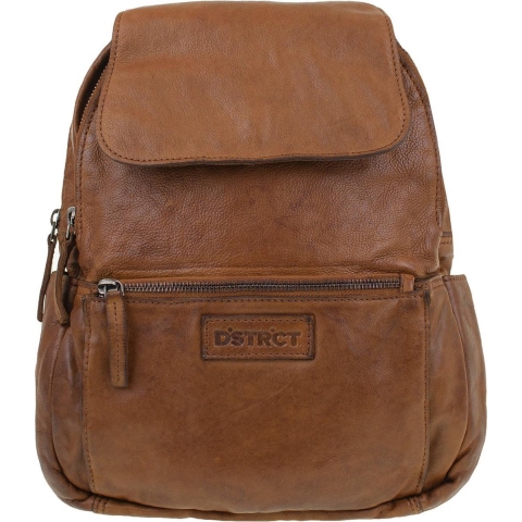 DSTRCT Harrington Road Leren Rugtas - Cognac