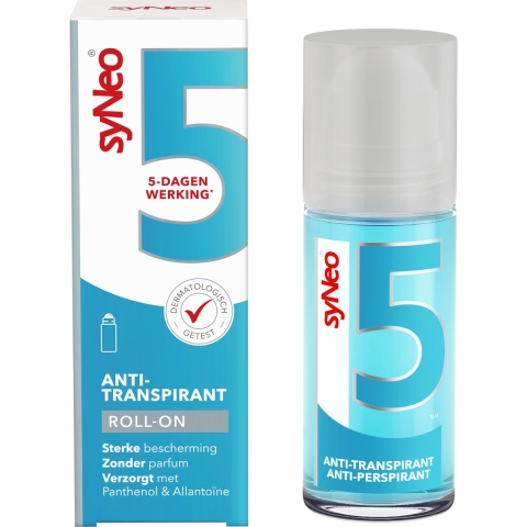 Syneo 5 - Deodorant Anti-transpirant Roller - 50 ml - Overmatig zweten