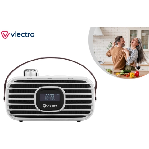 Vlectro - DAB+ radio met Bluetooth en alarmklok - DAB+ radio