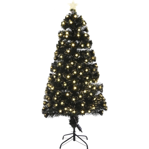 Luca Lighting Mercury Kunstkerstboom met Fiber Optic LED Verlichting - H150 xØ65 cm - Groen