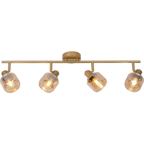 Lucide BJORN - Plafondspot - 4xE14 - Mat Goud / Messing