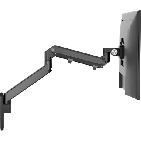 Alberenz® Single Monitor Wandbeugel zwart - Monitorbeugel met gasveer - Geschikt voor bevestiging muur - Ergonomisch ontwerp